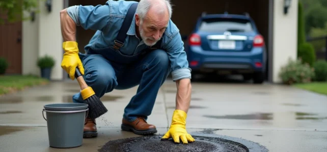 Astuces efficaces pour enlever des traces de pneu sur le béton facilement